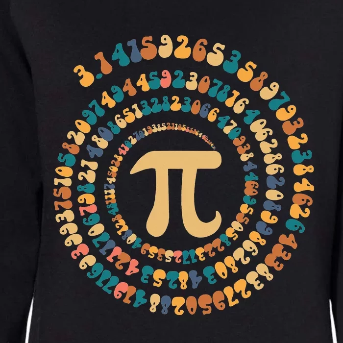 Happy Pi Day Mathematic Math Teacher Gift Spiral Pi 3.14 Womens California Wash Sweatshirt