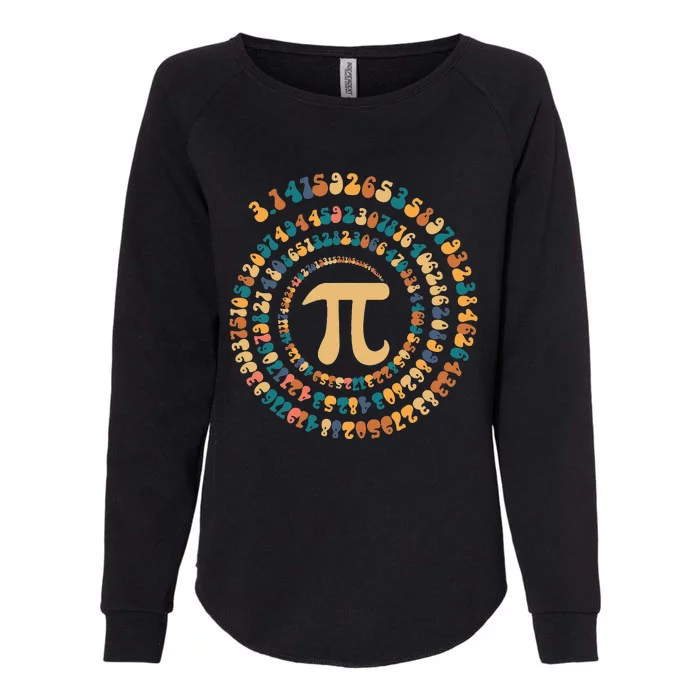 Happy Pi Day Mathematic Math Teacher Gift Spiral Pi 3.14 Womens California Wash Sweatshirt