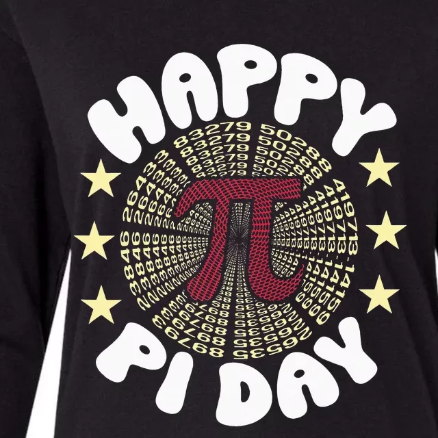 Happy Pi Day Funny Pi Mathematic Math for Teachers Womens Cotton Relaxed Long Sleeve T-Shirt