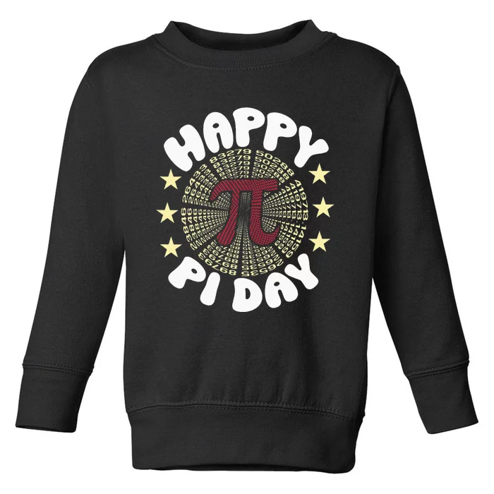 Happy Pi Day Funny Pi Mathematic Math for Teachers Toddler Sweatshirt