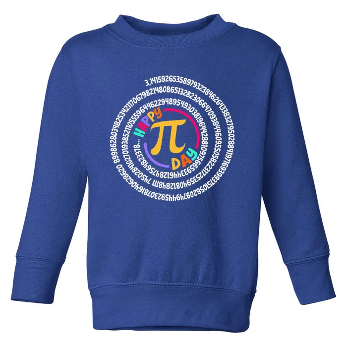 Happy Pi Day 3.14 Mathematic Math Teacher Toddler Sweatshirt