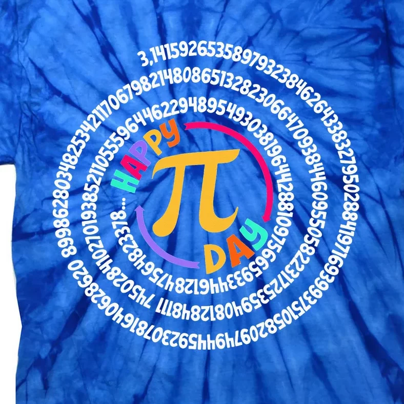 Happy Pi Day 3.14 Mathematic Math Teacher Tie-Dye T-Shirt