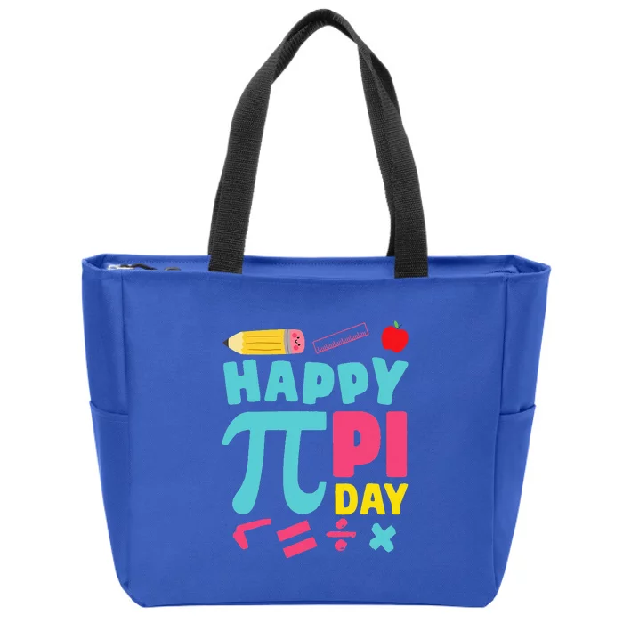 Happy Pi Day Mathematic Math Teacher Zip Tote Bag