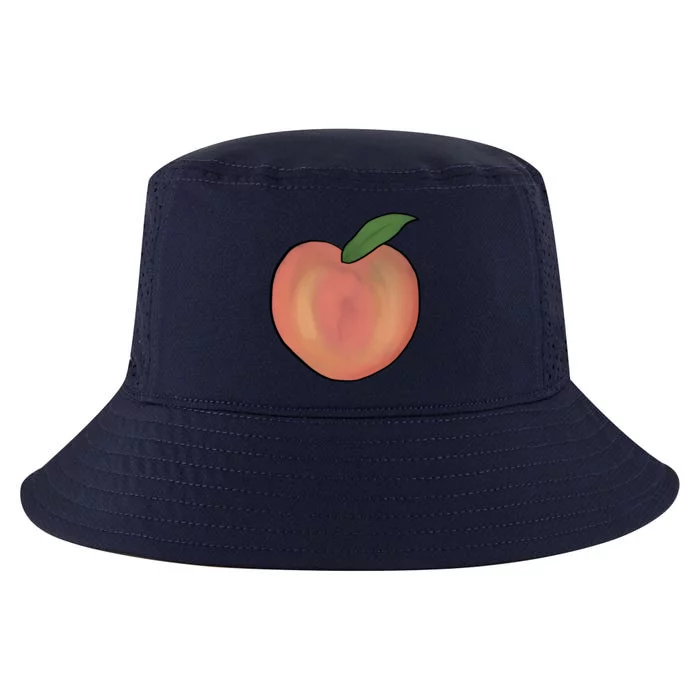 Handdrawn Peachy Delight Present Fruit Lovers Gift Cool Comfort Performance Bucket Hat