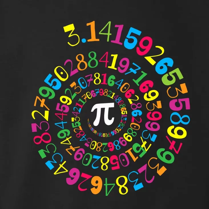 Happy Pi Day 3.14 Mathematic Math Teacher Gift Spiral Pi Day Toddler Hoodie