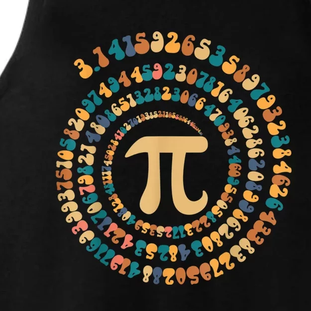 Happy Pi Day Mathematic Math Teacher Gift Spiral Pi 3.14 Ladies Tri-Blend Wicking Tank