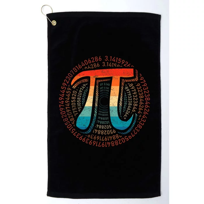 Happy Pi Day 3.14 Pi Day Math Lover Teacher Mathematics Platinum Collection Golf Towel