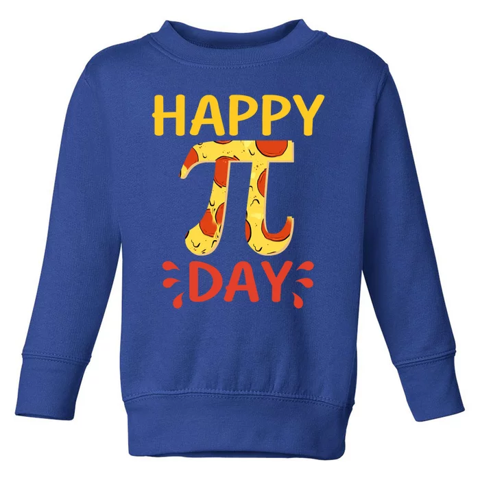 Happy Pi Day Lover Pizza Cute Gift Toddler Sweatshirt