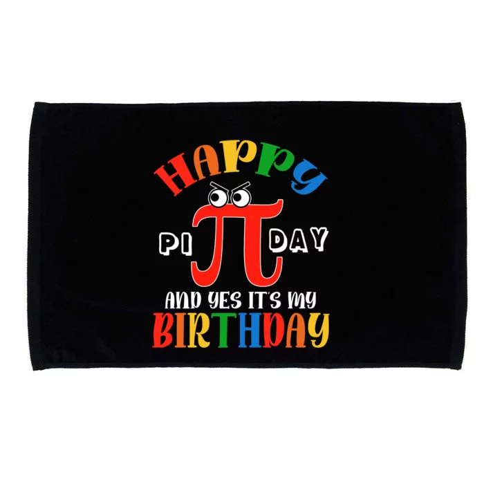 Happy Pi Day March 14th Birthday Funny Great Gift Microfiber Hand Towel