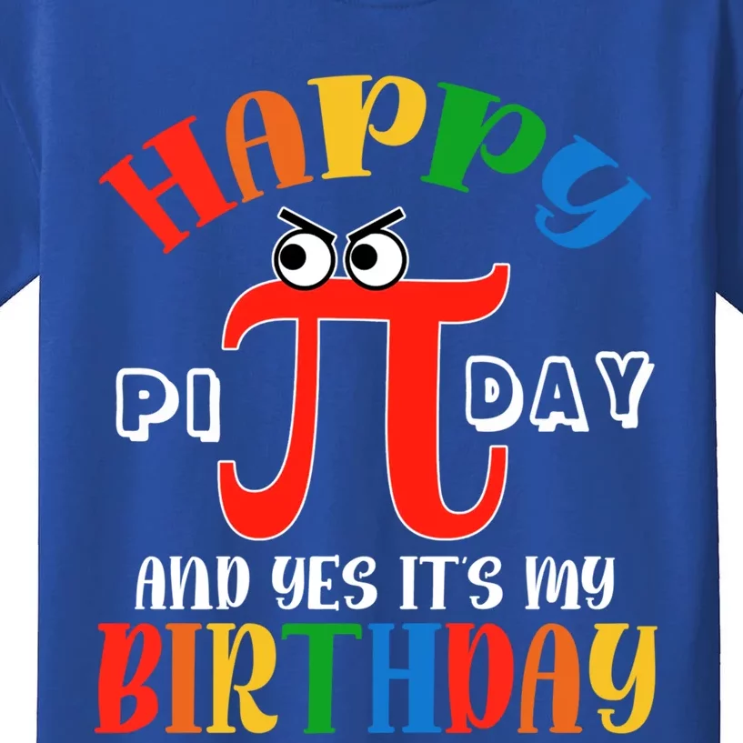 Happy Pi Day March 14th Birthday Funny Great Gift Kids T-Shirt