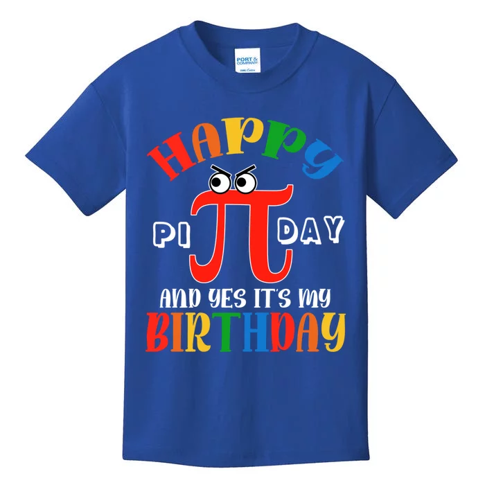 Happy Pi Day March 14th Birthday Funny Great Gift Kids T-Shirt