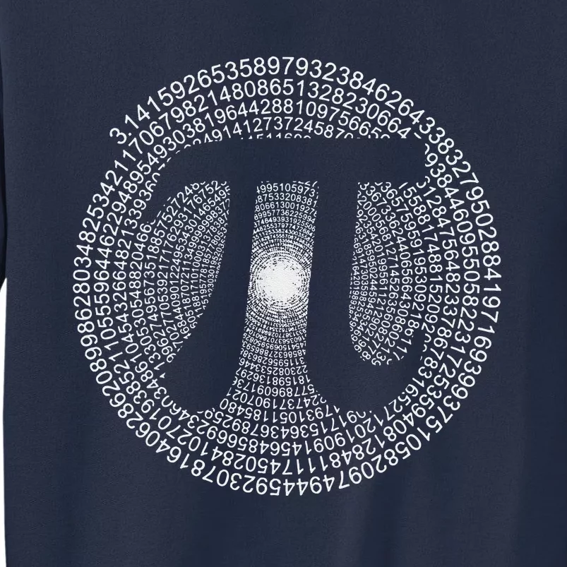 Happy Pi Day 3.14 Mathematic Math Teacher Gift Spiral Pi Day Sweatshirt