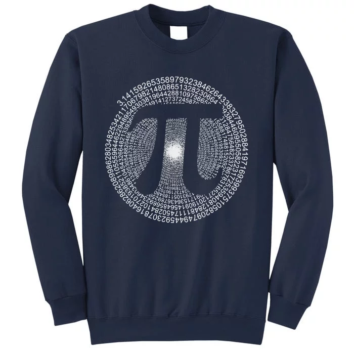 Happy Pi Day 3.14 Mathematic Math Teacher Gift Spiral Pi Day Sweatshirt