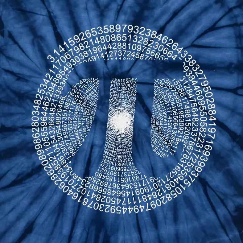 Happy Pi Day 3.14 Mathematic Math Teacher Gift Spiral Pi Day Tie-Dye T-Shirt