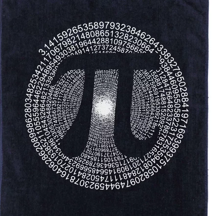 Happy Pi Day 3.14 Mathematic Math Teacher Gift Spiral Pi Day Platinum Collection Golf Towel