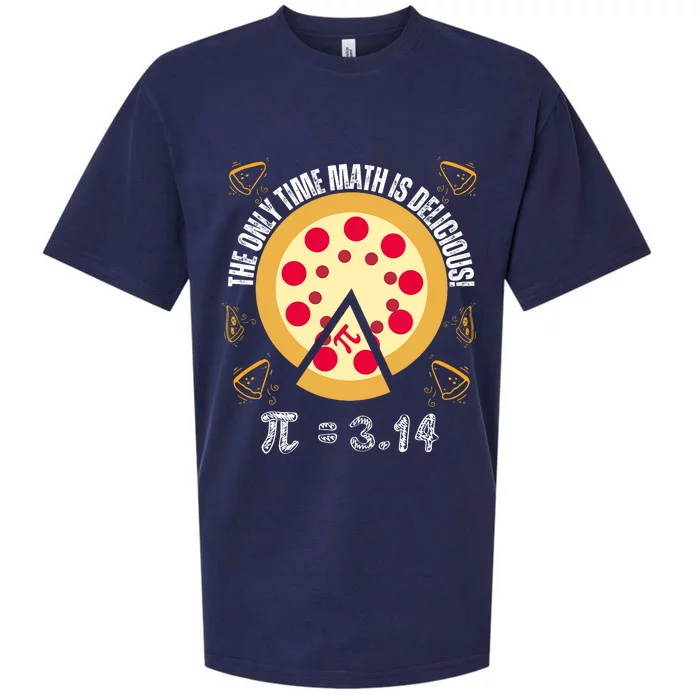 Happy Pi Day Mathematic The Only Time Math Is Delicious Pie Sueded Cloud Jersey T-Shirt