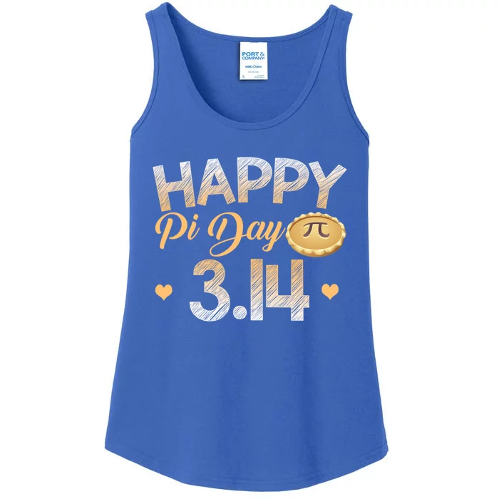 Happy Pi Day Math Lover Teacher Student 3 14 Apple Pie Pun Great Gift Ladies Essential Tank