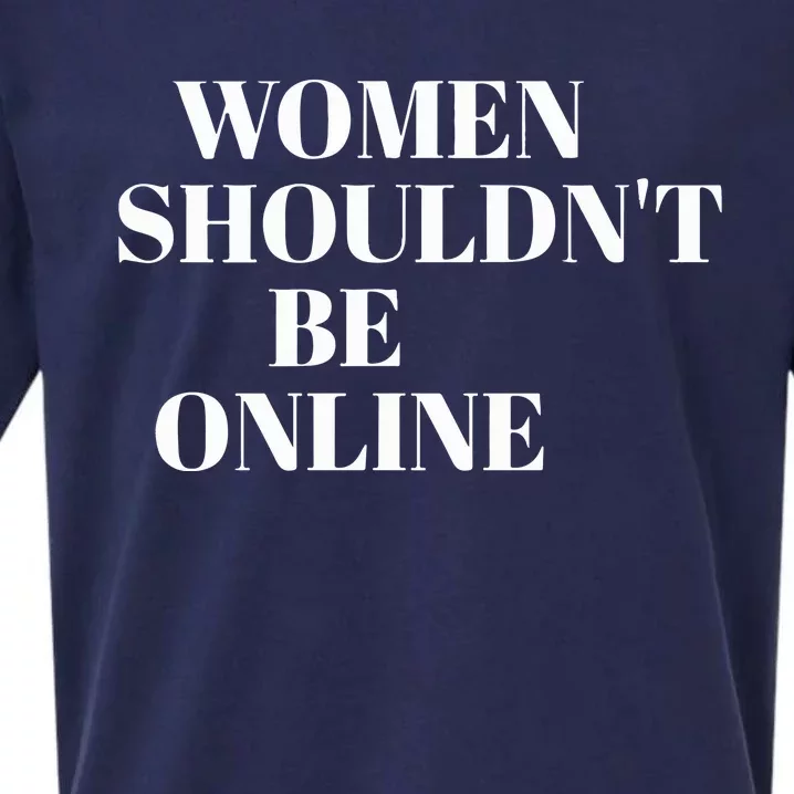 H Pearl Davis Women Shouldn’T Be Online Sueded Cloud Jersey T-Shirt