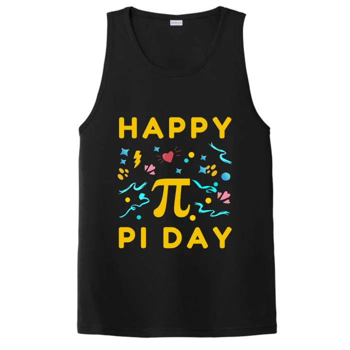 Happy Pi Day 3.14 Can't Stop Won't Stop Performance Tank