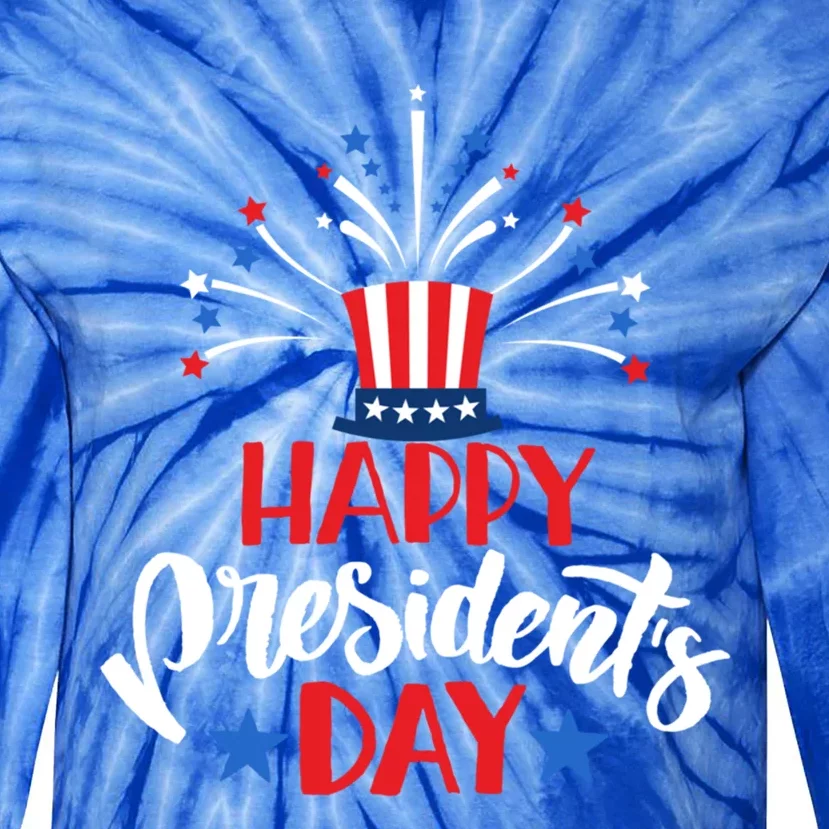 Happy President's Day Tee And Gift Tie-Dye Long Sleeve Shirt