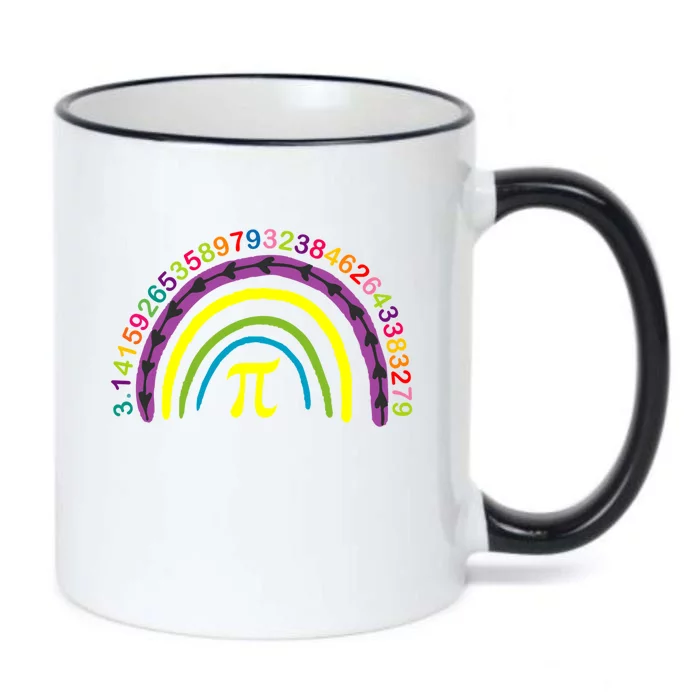 Happy Pi Day Math Rainbow Pi Day 3 14 Happy Pi Day Meaningful Gift Black Color Changing Mug