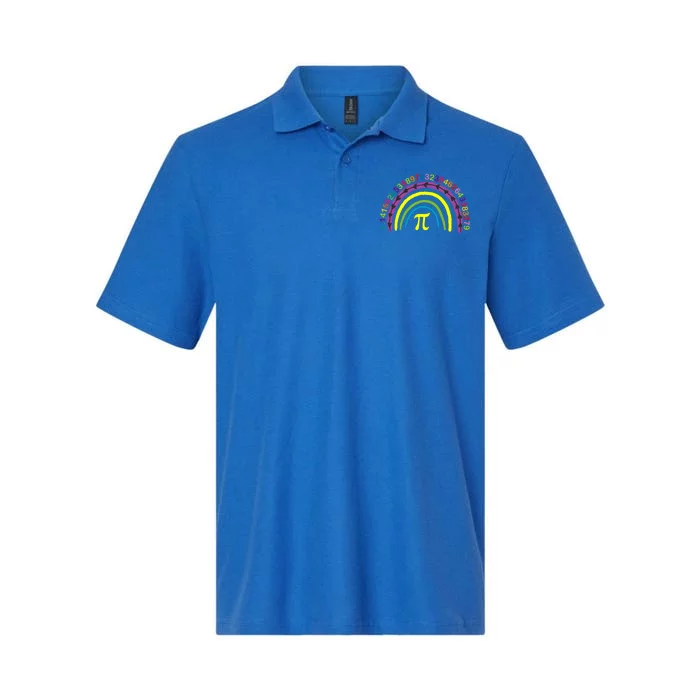 Happy Pi Day Math Rainbow Pi Day 3 14 Happy Pi Day Meaningful Gift Softstyle Adult Sport Polo