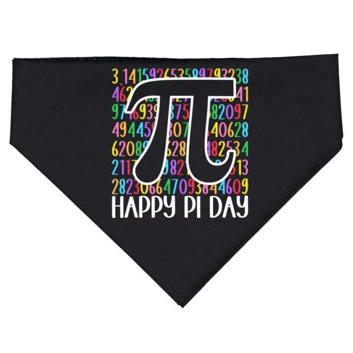 Happy Pi Day Math Teachers Student Professor Pi Day USA-Made Doggie Bandana