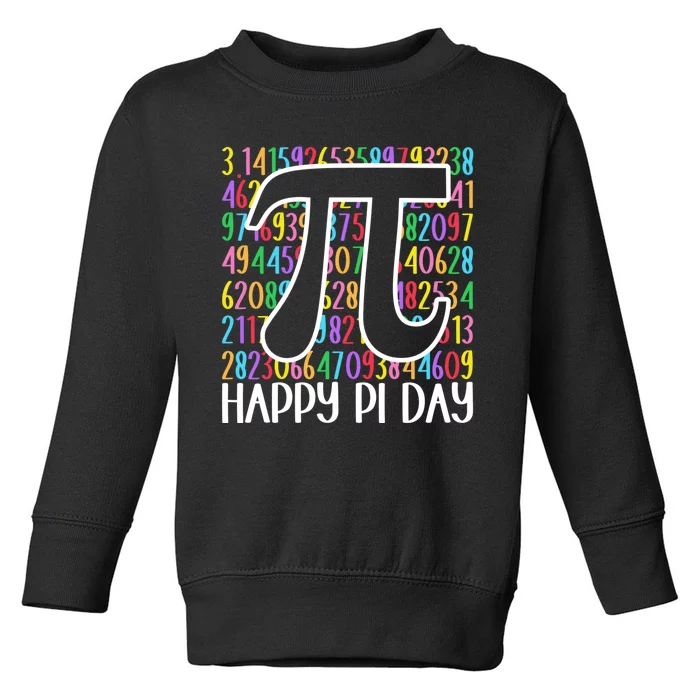 Happy Pi Day Math Teachers Student Professor Pi Day Toddler Sweatshirt