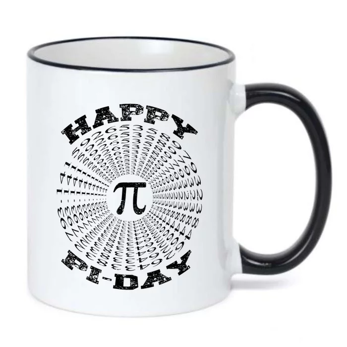 Happy Pi Day Math Spiral Pi Meaningful Gift Black Color Changing Mug