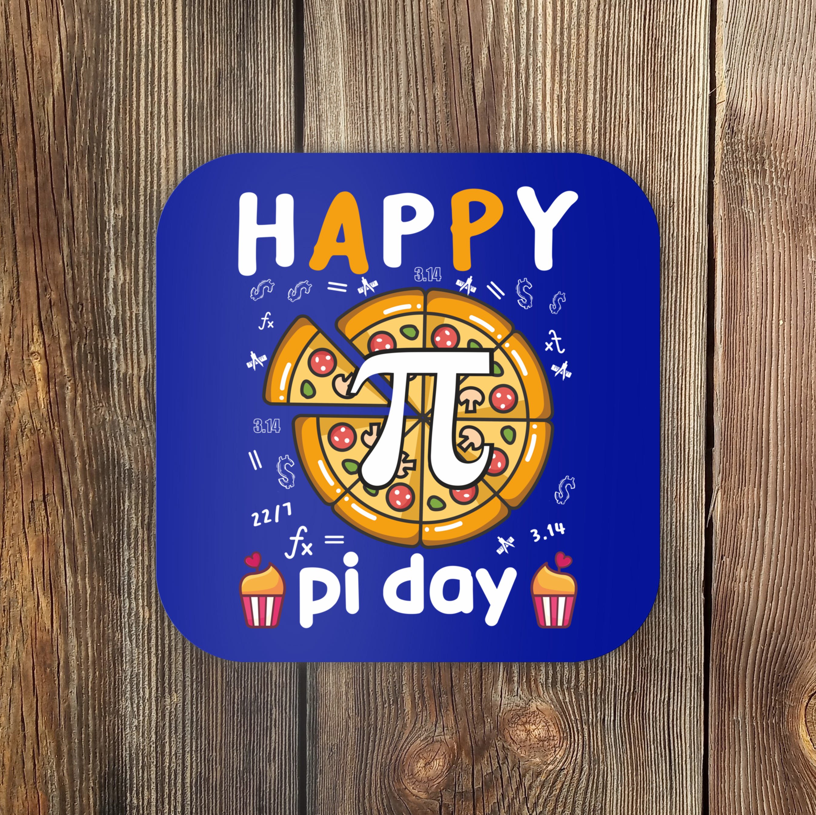 Happy Pi Day Math Teacher Pi Day Gift Great Gift Coaster TeeShirtPalace