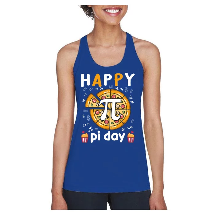 Happy Pi Day Math Teacher Pi Day Gift Great Gift Women's Racerback Tank