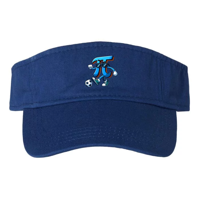 Happy Pi Day Soccer Lovers Pi Symbol Math Teachers Valucap Bio-Washed Visor