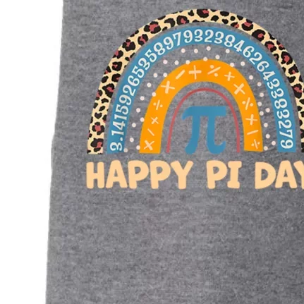 Happy Pi Day Leopard Rainbow Doggie 3-End Fleece Hoodie