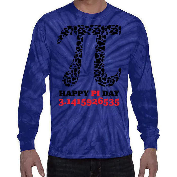 Happy Pi Day Retro Vintage Tie-Dye Long Sleeve Shirt