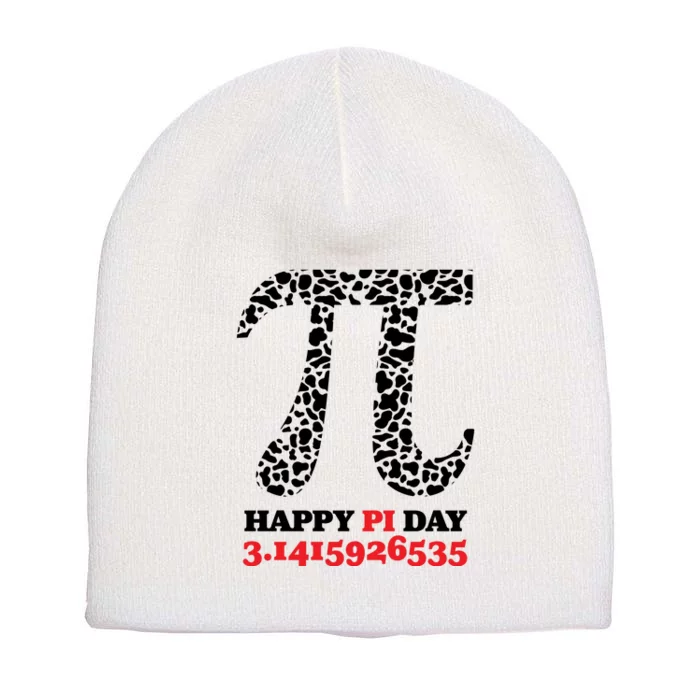 Happy Pi Day Retro Vintage Short Acrylic Beanie