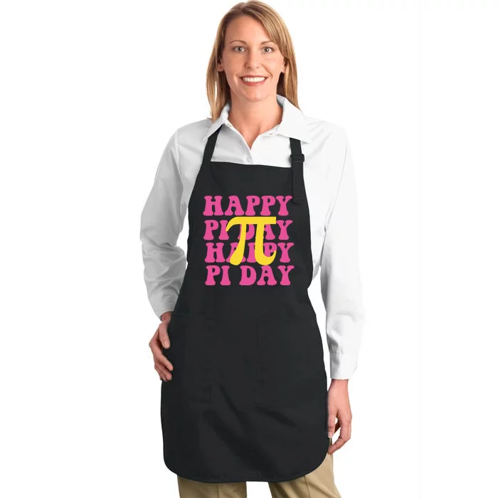 Happy Pi Day Vintage Full-Length Apron With Pocket