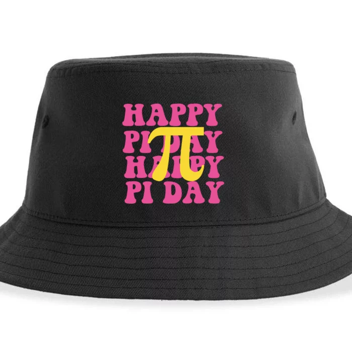 Happy Pi Day Vintage Sustainable Bucket Hat