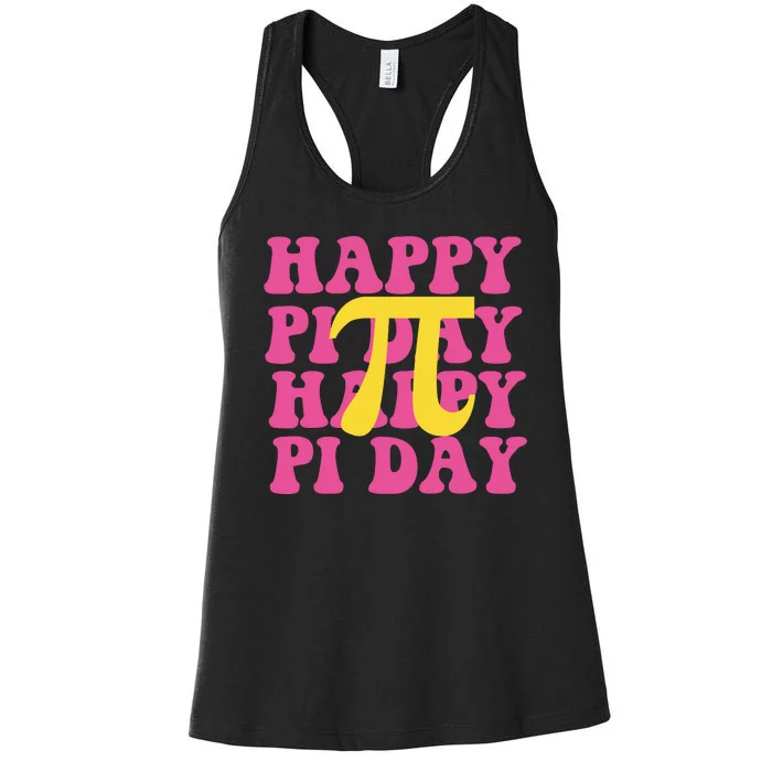 Happy Pi Day Vintage Women's Racerback Tank