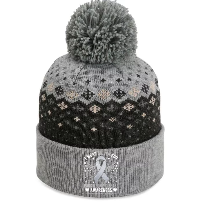 Hope Parkinson Disease Awareness The Baniff Cuffed Pom Beanie