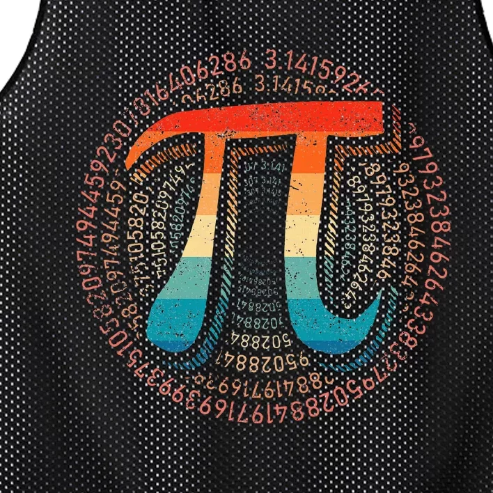 Happy Pi day 3.14 Pi Day Math Lover Teacher mathematics Mesh Reversible Basketball Jersey Tank