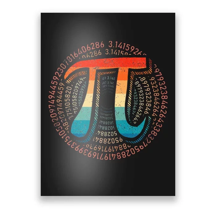 Happy Pi day 3.14 Pi Day Math Lover Teacher mathematics Poster