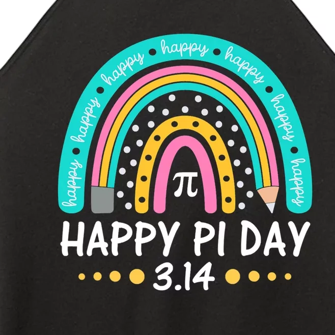 Happy Pi Day Mathematic Math Teacher Gift Rainbow Women Girl Women’s Perfect Tri Rocker Tank