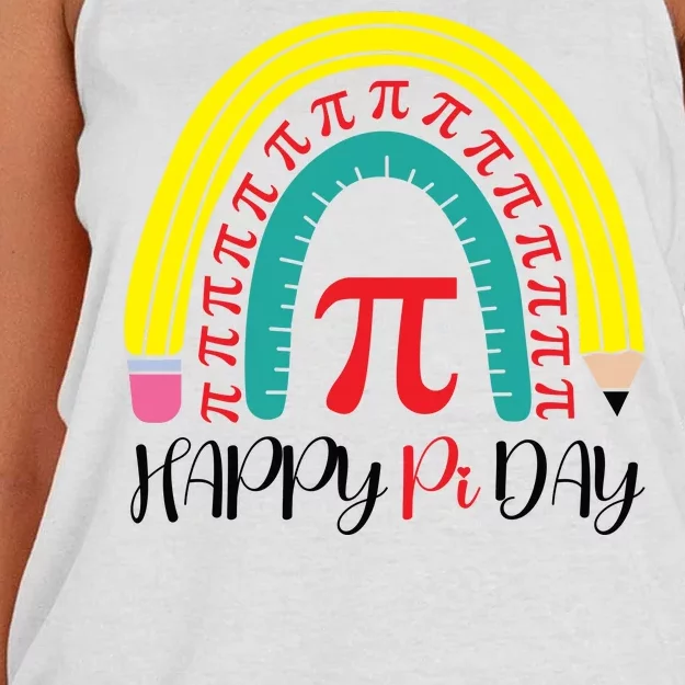 Happy Pi Day School Women's Knotted Racerback Tank