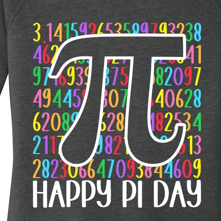 Happy Pi Day Math Teachers Student Professor Pi Day Women's Perfect Tri Tunic Long Sleeve Shirt