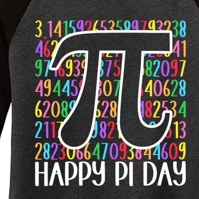 Happy Pi Day Math Teachers Student Professor Pi Day Women's Tri-Blend 3/4-Sleeve Raglan Shirt