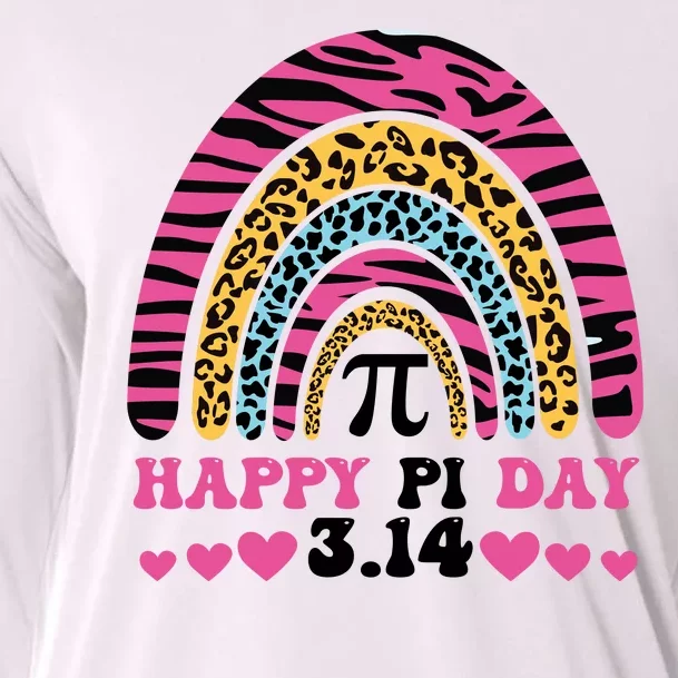 Happy PI Day Leopard Print Cooling Performance Long Sleeve Crew