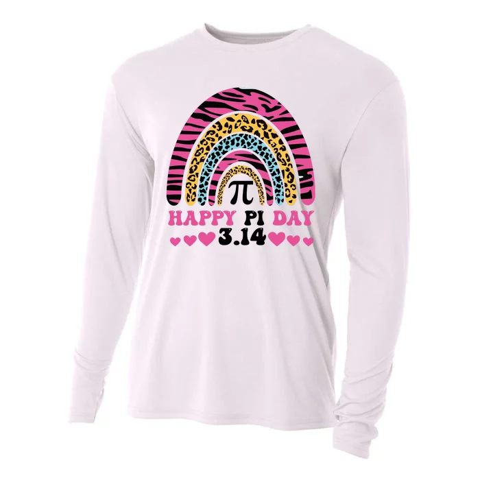 Happy PI Day Leopard Print Cooling Performance Long Sleeve Crew