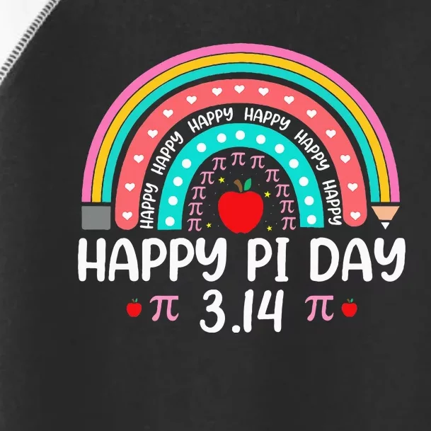 Happy Pi Day Mathematics Math Teacher Rainbow Toddler Fine Jersey T-Shirt