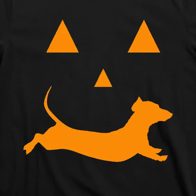 Halloween Pumpkin Dachshund Jackolantern Costume T-Shirt