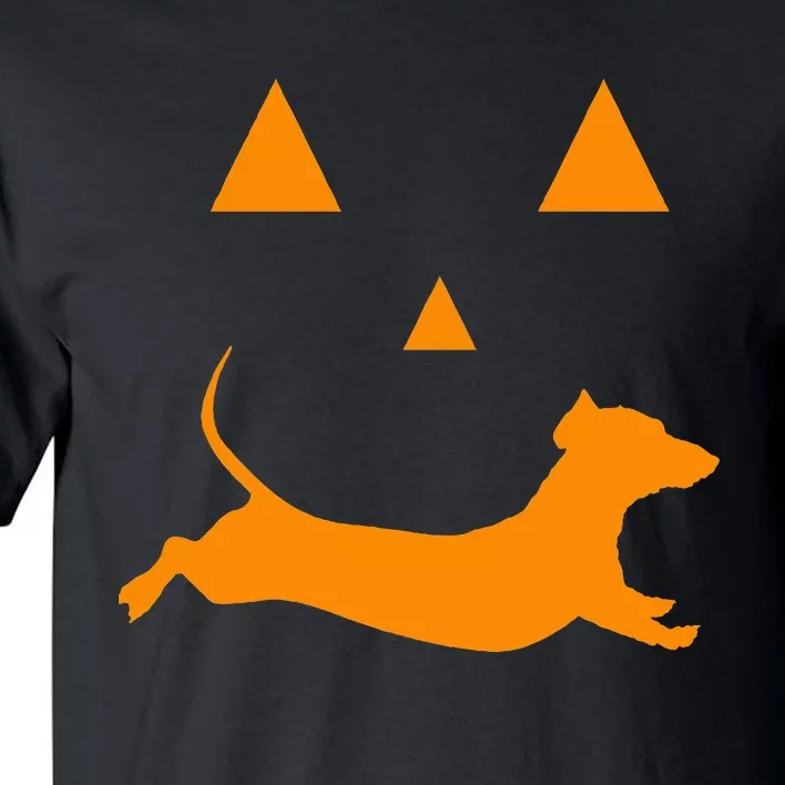 Halloween Pumpkin Dachshund Jackolantern Costume Tall T-Shirt